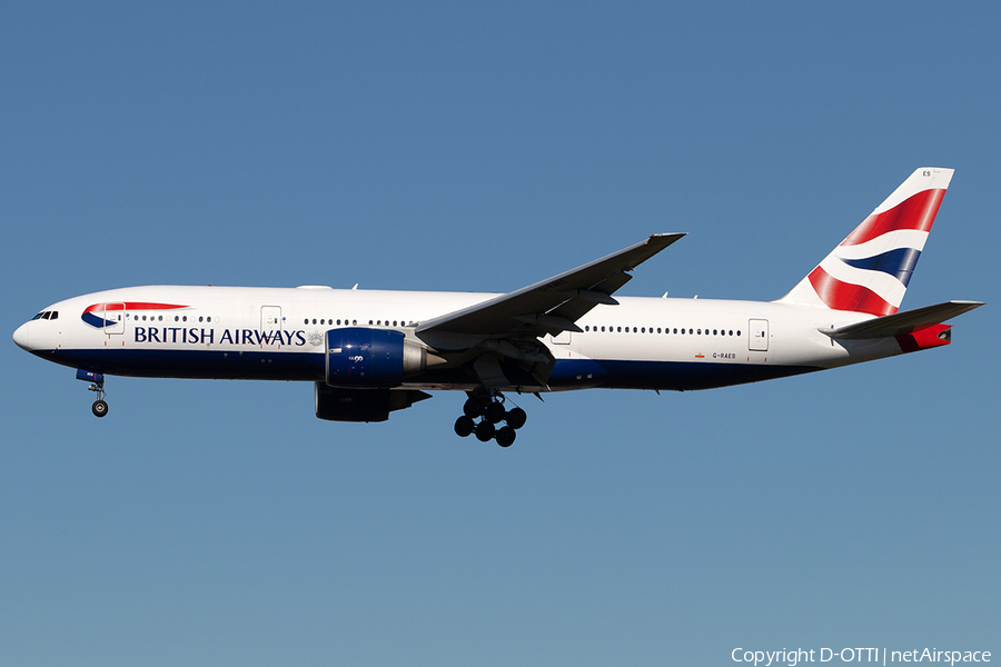 British Airways Boeing 777-236(ER) (G-RAES) | Photo 266919