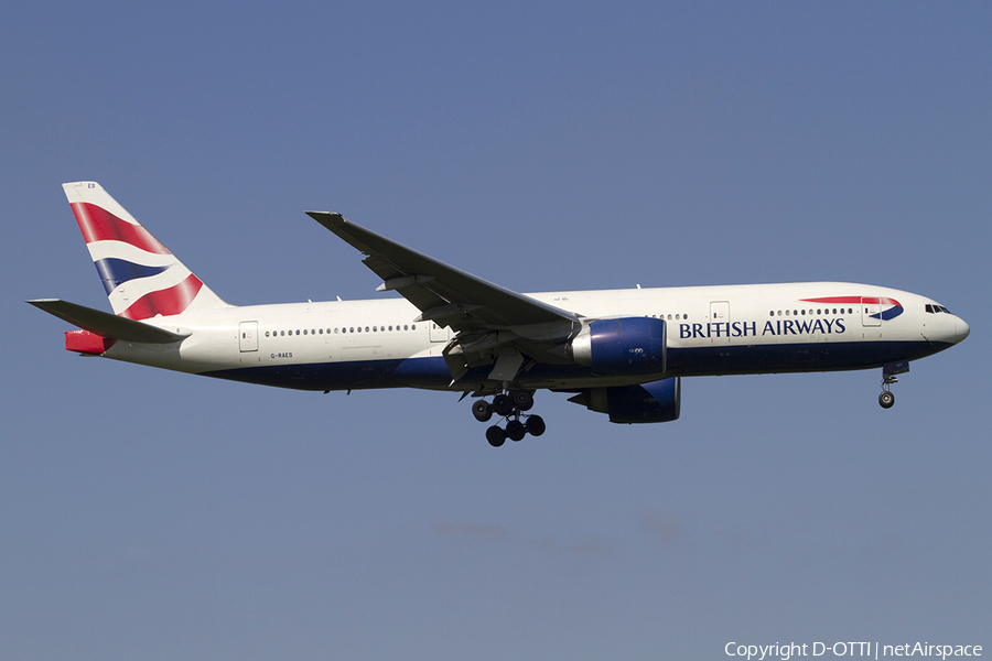 British Airways Boeing 777-236(ER) (G-RAES) | Photo 348478