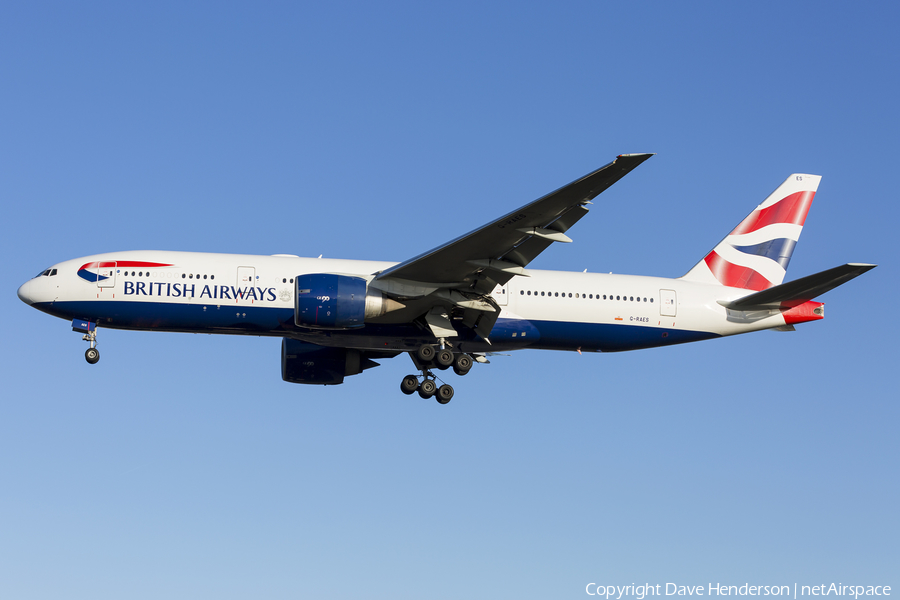 British Airways Boeing 777-236(ER) (G-RAES) | Photo 369037