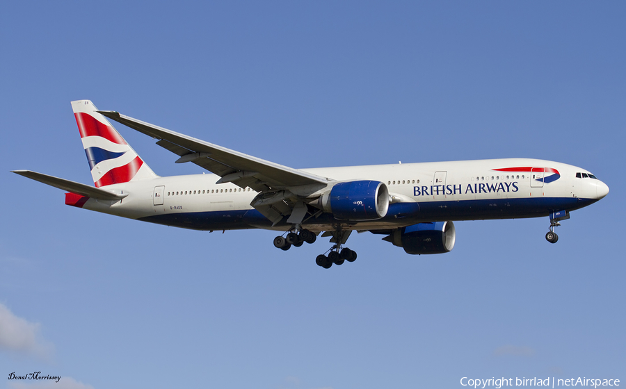 British Airways Boeing 777-236(ER) (G-RAES) | Photo 99252