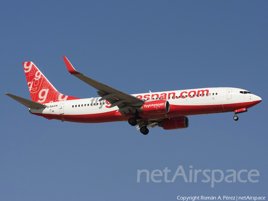 Flyglobespan Boeing 737-8Q8 (G-SAAW) | Photo 282298