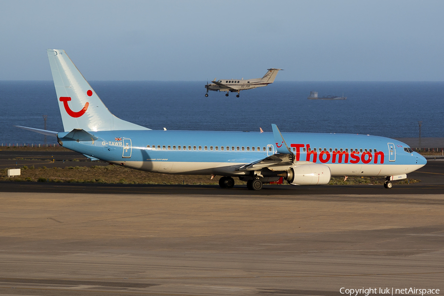 Thomson Airways Boeing 737-8K5 (G-TAWB) | Photo 219693
