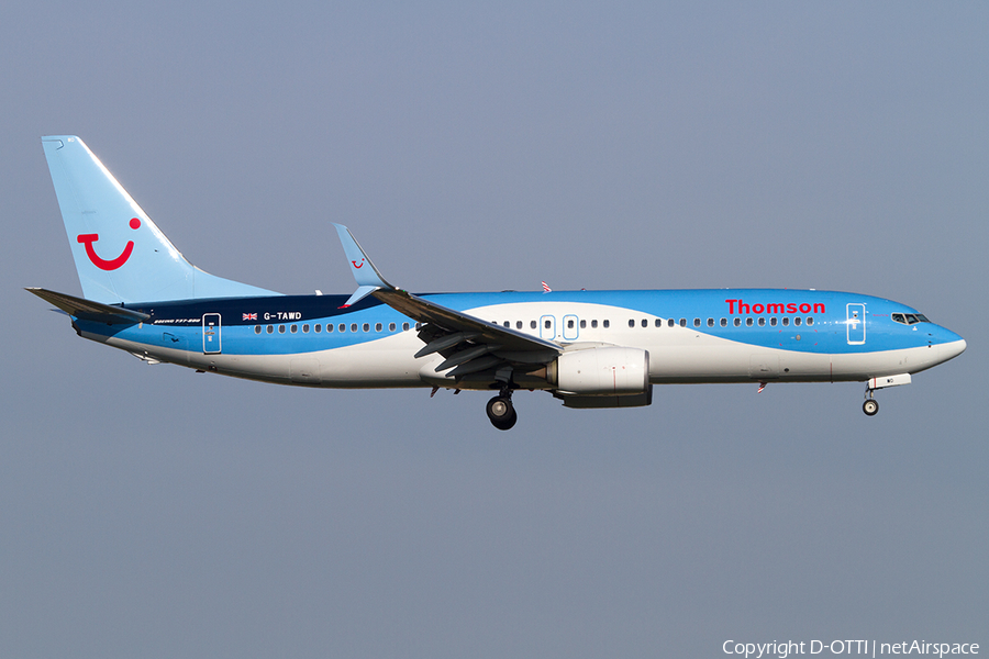 Thomson Airways Boeing 737-8K5 (G-TAWD) | Photo 518614