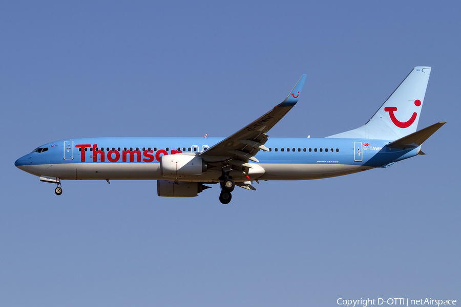 Thomson Airways Boeing 737-8K5 (G-TAWH) | Photo 415661