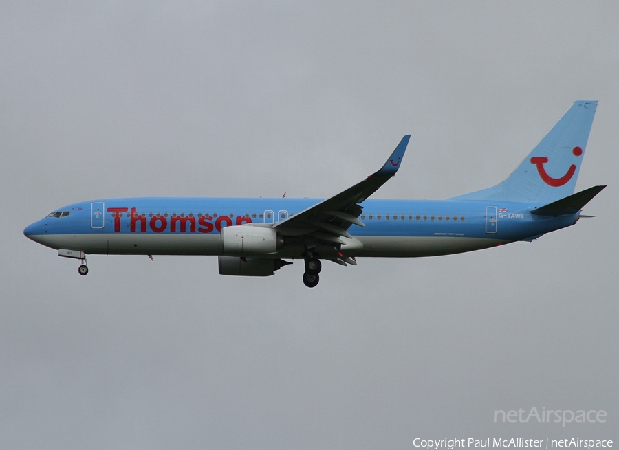 Thomson Airways Boeing 737-8K5 (G-TAWI) | Photo 41431