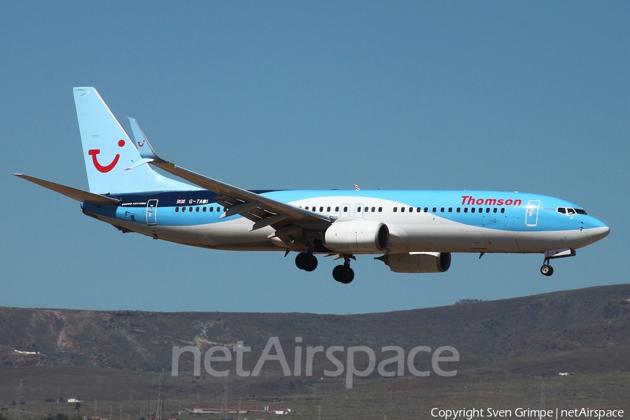 Thomson Airways Boeing 737-8K5 (G-TAWI) | Photo 155458