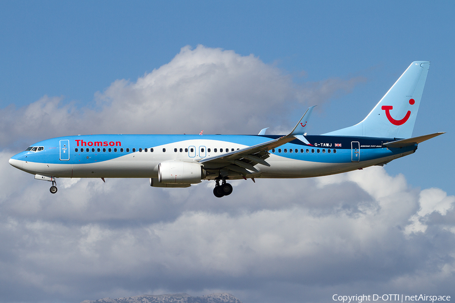 Thomson Airways Boeing 737-8K5 (G-TAWJ) | Photo 518985