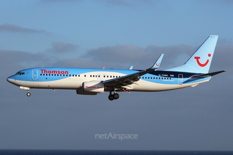 Thomson Airways Boeing 737-8K5 (G-TAWL) at  Lanzarote - Arrecife, Spain