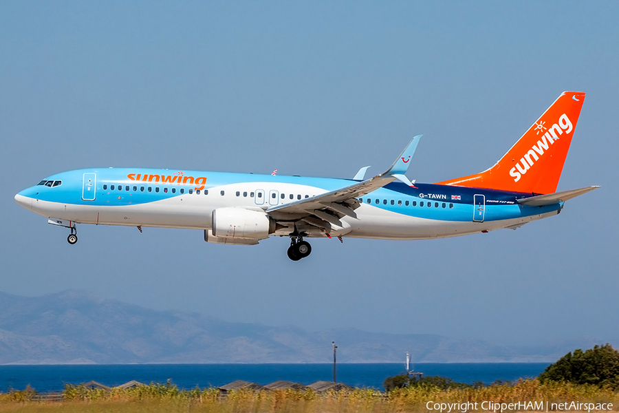 Sunwing Airlines Boeing 737-8K5 (G-TAWN) | Photo 417604