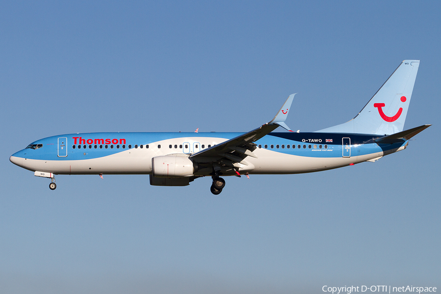 Thomson Airways Boeing 737-8K5 (G-TAWO) | Photo 523670