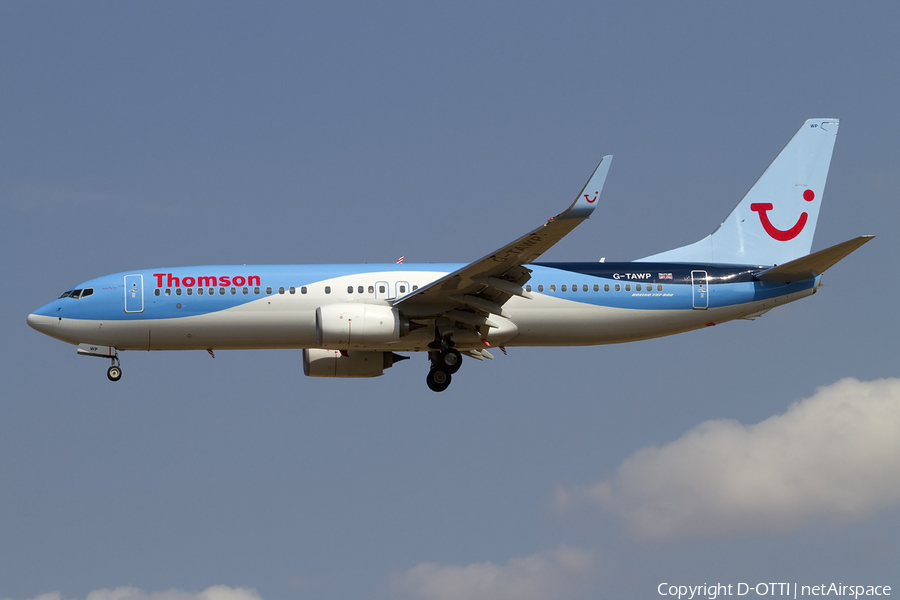 Thomson Airways Boeing 737-8K5 (G-TAWP) | Photo 415970