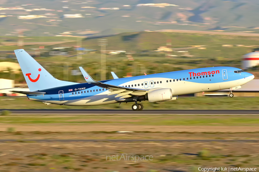 Thomson Airways Boeing 737-8K5 (G-TAWP) | Photo 325174