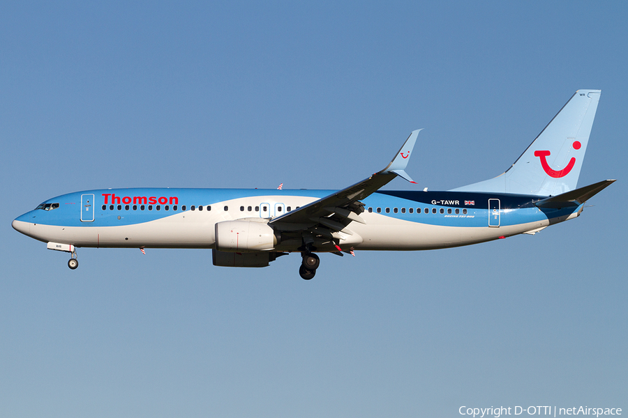 Thomson Airways Boeing 737-8K5 (G-TAWR) | Photo 523672