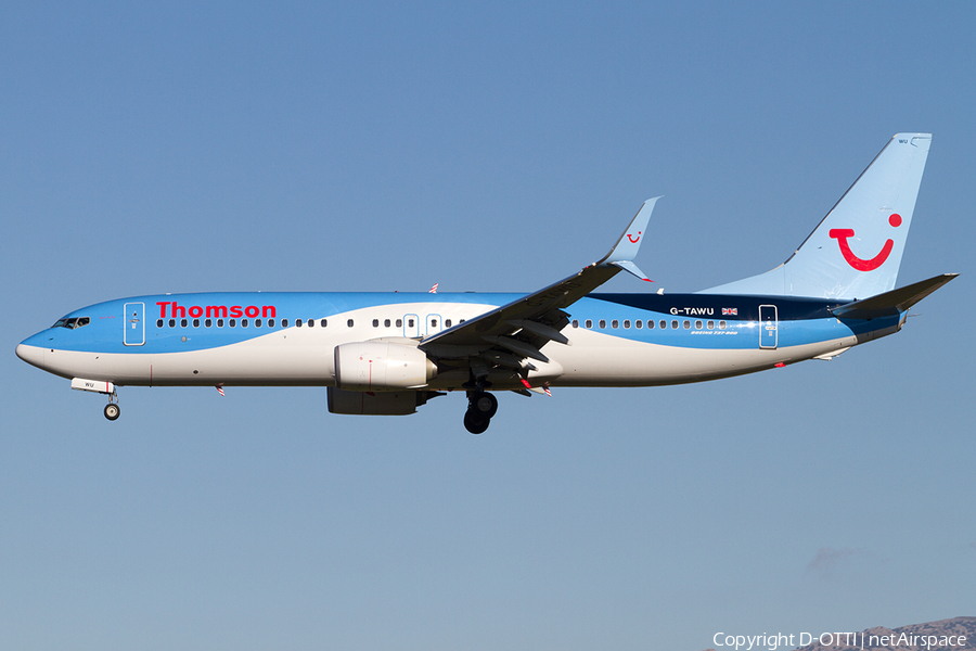 Thomson Airways Boeing 737-8K5 (G-TAWU) | Photo 523682