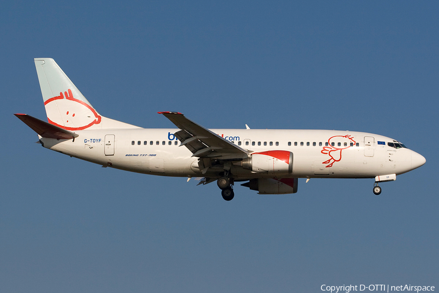 bmibaby Boeing 737-36N (G-TOYF) | Photo 272134