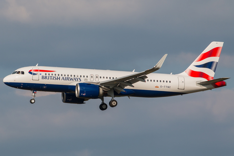 British Airways Airbus A320-251N (G-TTNC) at  Warsaw - Frederic Chopin International, Poland