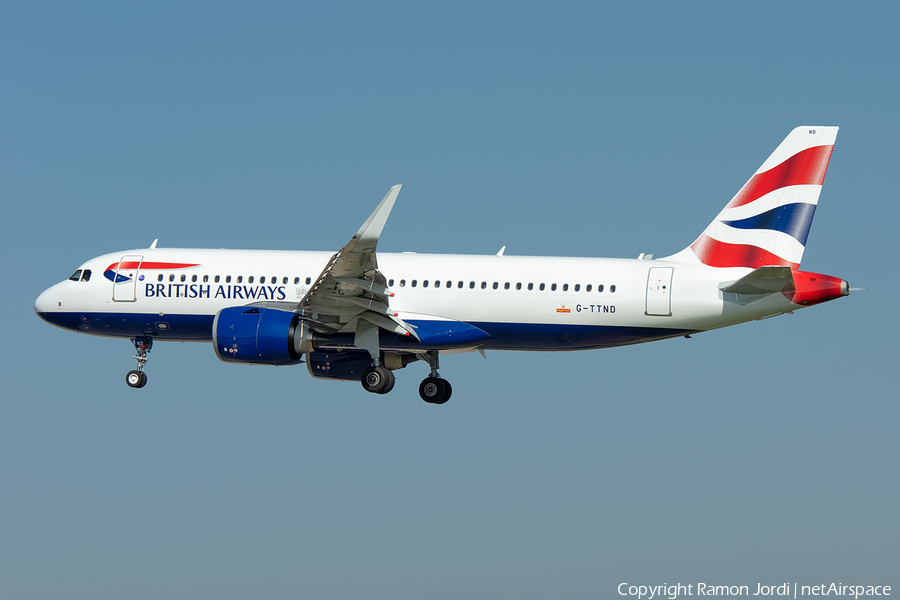 British Airways Airbus A320-251N (G-TTND) | Photo 264553