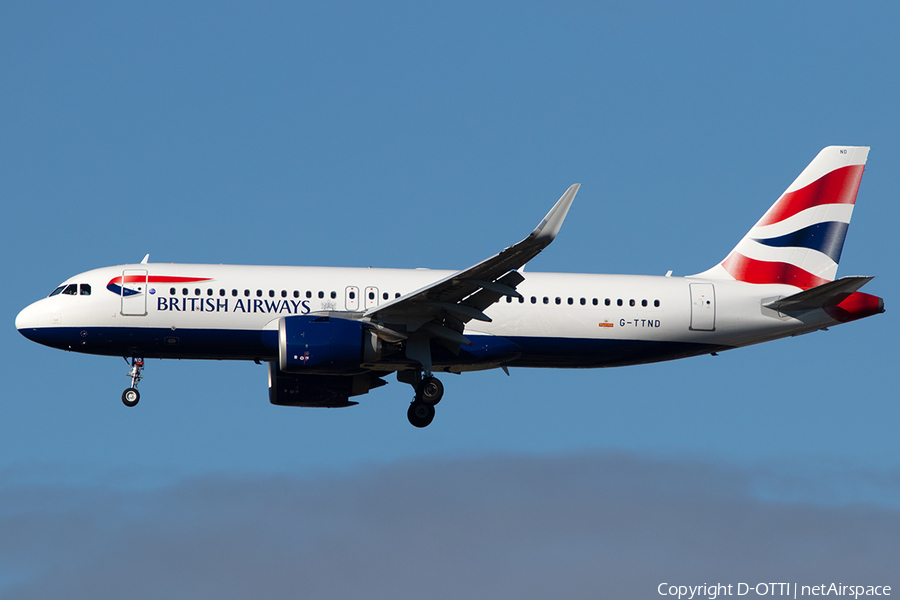 British Airways Airbus A320-251N (G-TTND) | Photo 266950