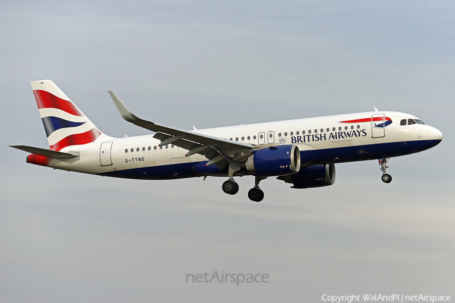 British Airways Airbus A320-251N (G-TTND) | Photo 482022