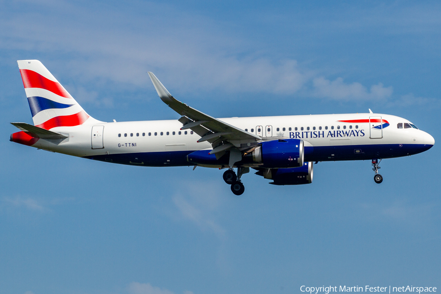 British Airways Airbus A320-251N (G-TTNI) | Photo 345460