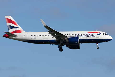 British Airways Airbus A320-251N (G-TTNP) at  Amsterdam - Schiphol, Netherlands