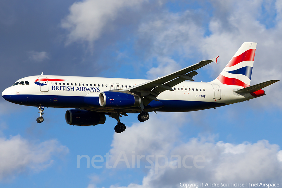 British Airways Airbus A320-232 (G-TTOE) | Photo 34130