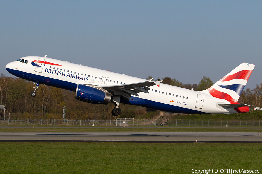 British Airways Airbus A320-232 (G-TTOE) | Photo 312908