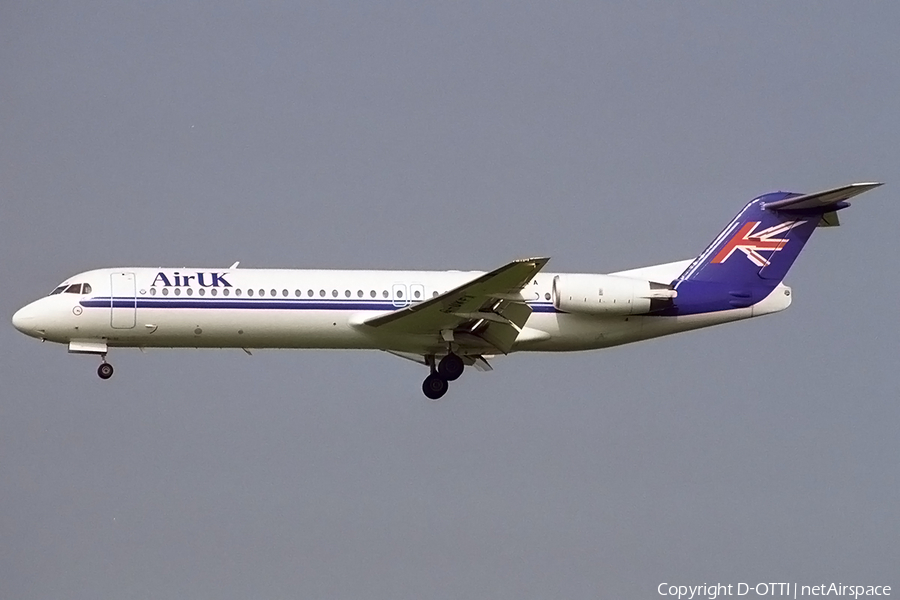 Air UK Fokker 100 (G-UKFA) | Photo 190650