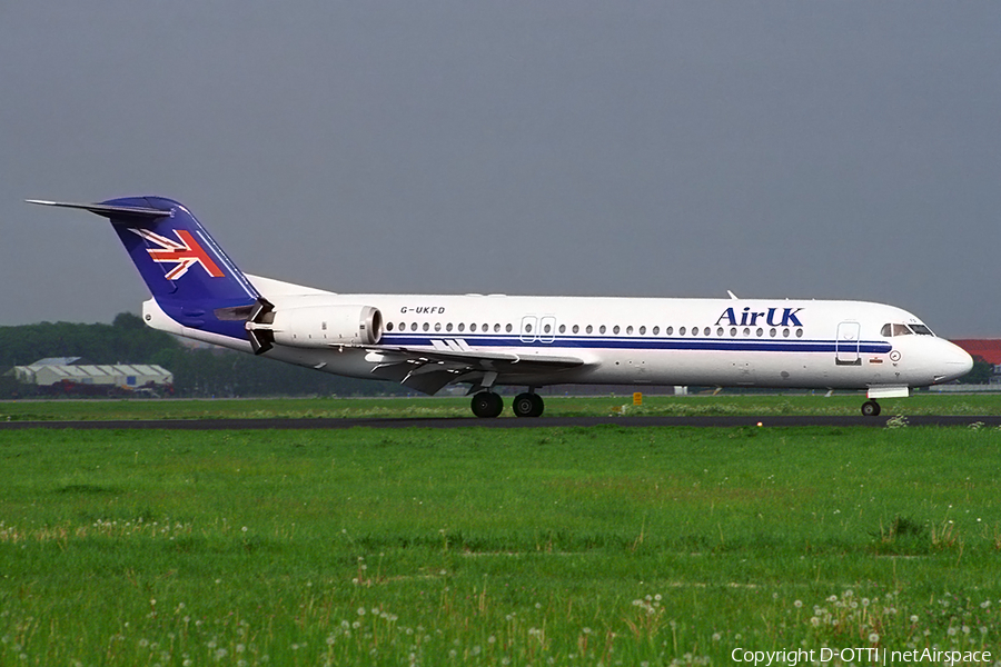 Air UK Fokker 100 (G-UKFD) | Photo 191385