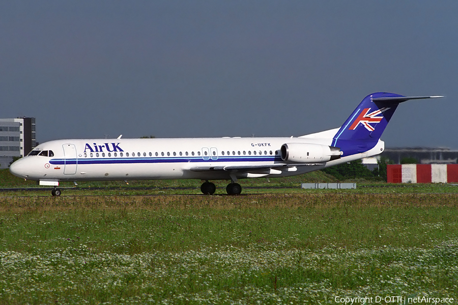 Air UK Fokker 100 (G-UKFK) | Photo 151356