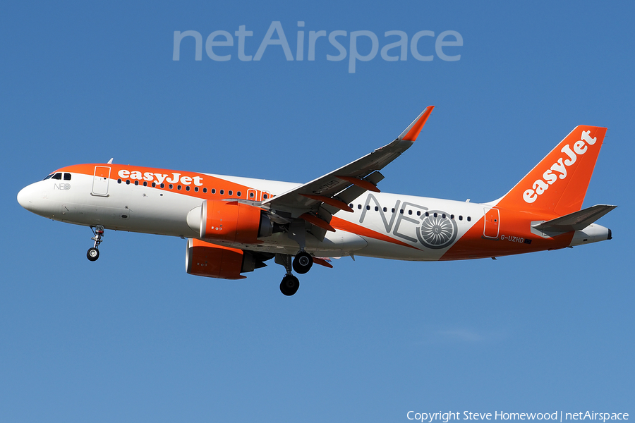 easyJet Airbus A320-251N (G-UZHD) | Photo 282576