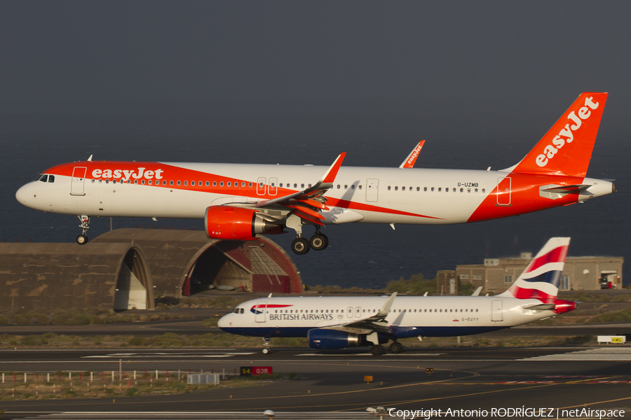 easyJet Airbus A321-251NX (G-UZMB) | Photo 316198