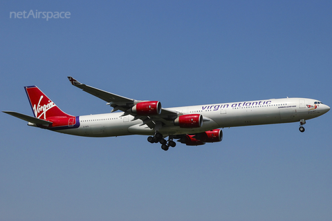 Virgin Atlantic Airways Airbus A340-642 (G-VATL) at  London - Heathrow, United Kingdom