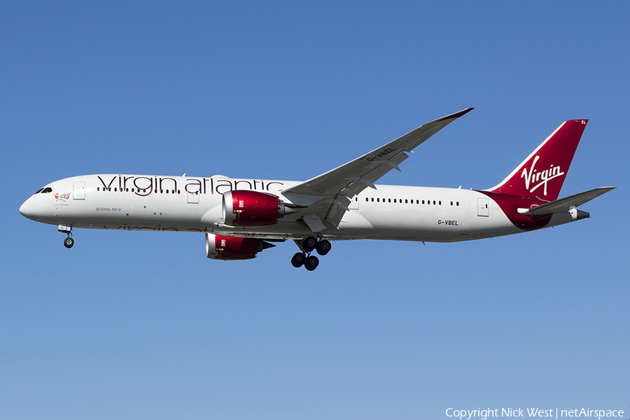 Virgin Atlantic Airways Boeing 787-9 Dreamliner (G-VBEL) | Photo 357167