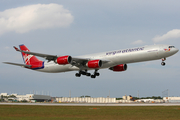 Virgin Atlantic Airways Airbus A340-642 (G-VEIL) at  Miami - International, United States