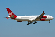 Virgin Atlantic Airways Airbus A340-313X (G-VELD) at  London - Heathrow, United Kingdom