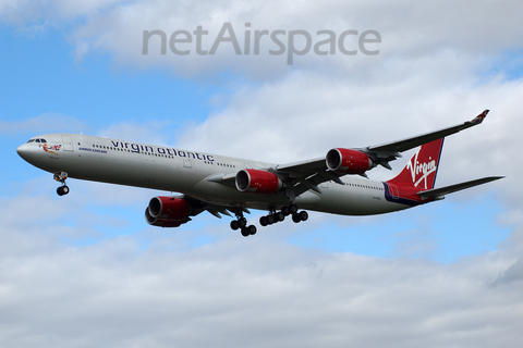Virgin Atlantic Airways Airbus A340-642 (G-VFOX) at  London - Heathrow, United Kingdom