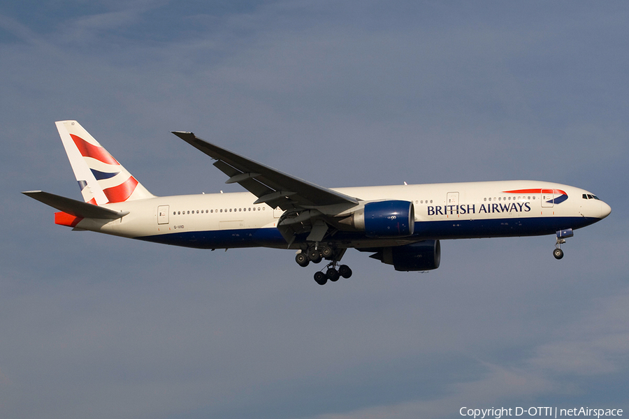 British Airways Boeing 777-236(ER) (G-VIID) | Photo 271776