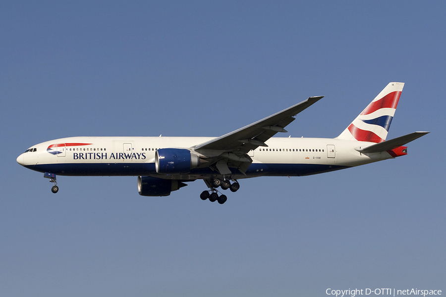 British Airways Boeing 777-236(ER) (G-VIIK) | Photo 278426