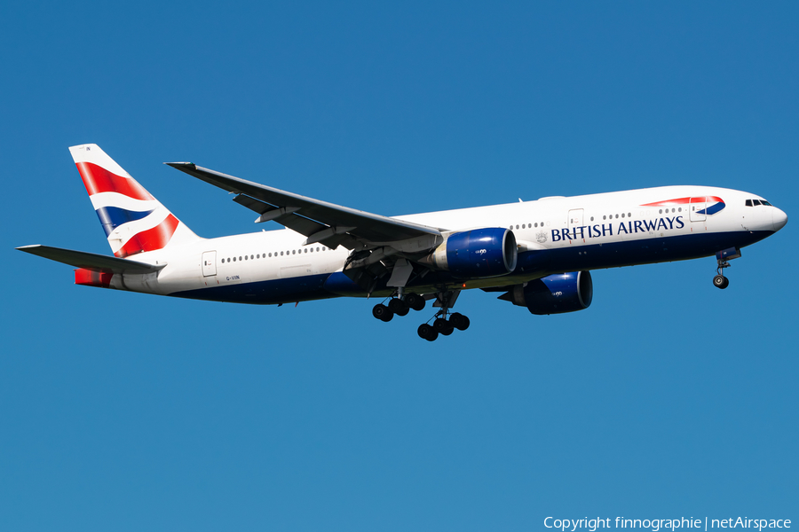 British Airways Boeing 777-236(ER) (G-VIIN) | Photo 587335