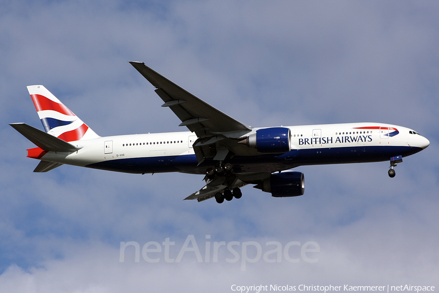 British Airways Boeing 777-236(ER) (G-VIIO) | Photo 3812