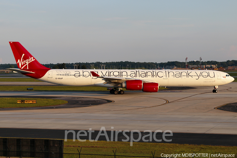 Virgin Atlantic Airways Airbus A340-642 (G-VNAP) | Photo 284455