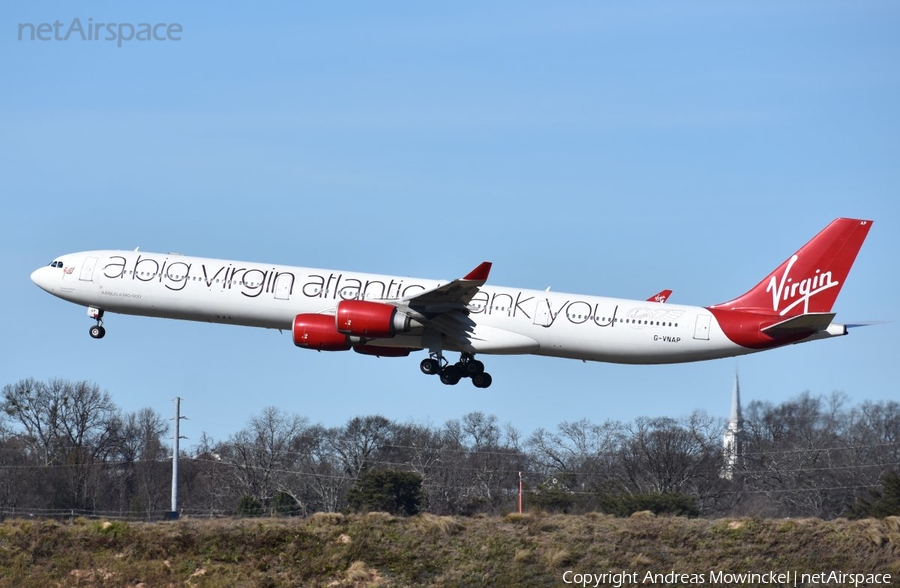 Virgin Atlantic Airways Airbus A340-642 (G-VNAP) | Photo 371771