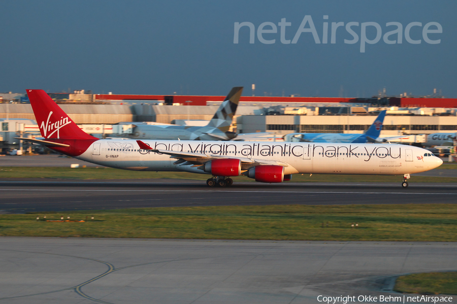 Virgin Atlantic Airways Airbus A340-642 (G-VNAP) | Photo 335464
