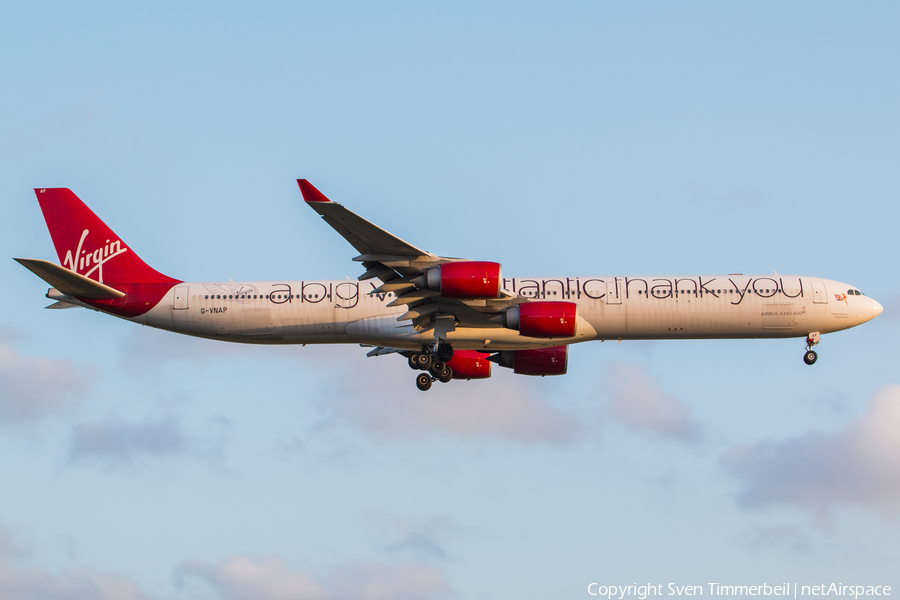 Virgin Atlantic Airways Airbus A340-642 (G-VNAP) | Photo 344227