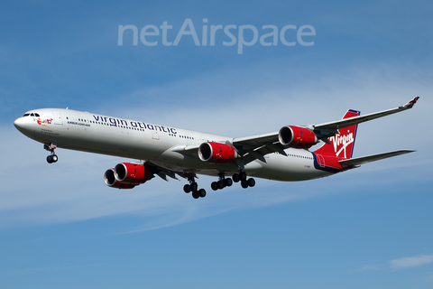 Virgin Atlantic Airways Airbus A340-642 (G-VNAP) at  London - Heathrow, United Kingdom
