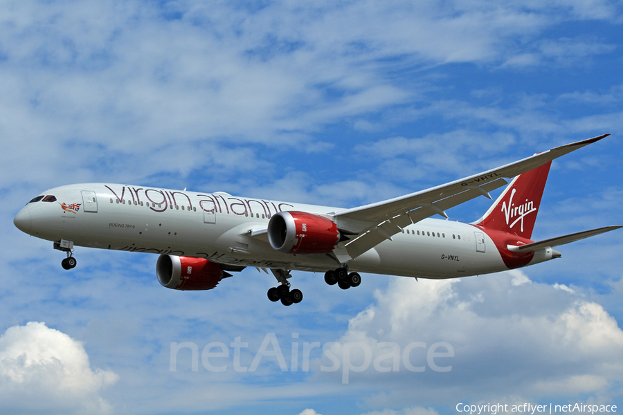 Virgin Atlantic Airways Boeing 787-9 Dreamliner (G-VNYL) | Photo 255282