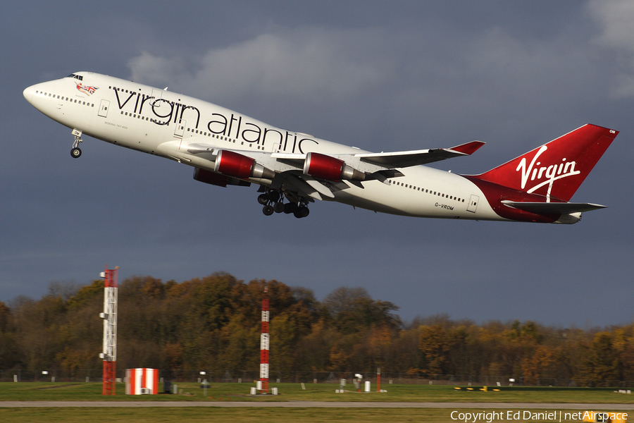 Virgin Atlantic Airways Boeing 747-443 (G-VROM) | Photo 199488