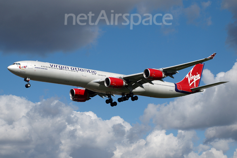 Virgin Atlantic Airways Airbus A340-642 (G-VSSH) at  London - Heathrow, United Kingdom