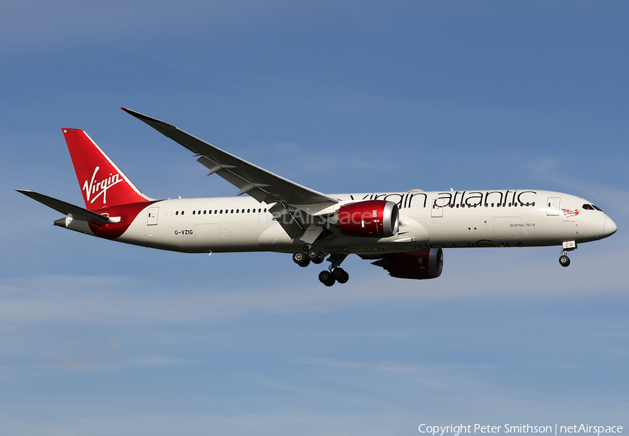 Virgin Atlantic Airways Boeing 787-9 Dreamliner (G-VZIG) | Photo 366096